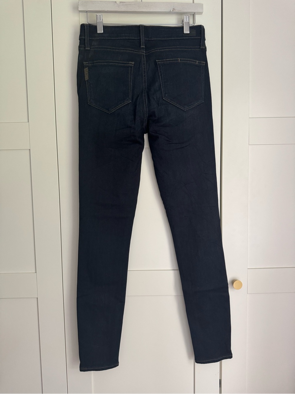 PAIGE Hoxton Ultra Skinny High Rise Dark Wash Jeans Size 27 Classic Denim - Picture 5 of 11